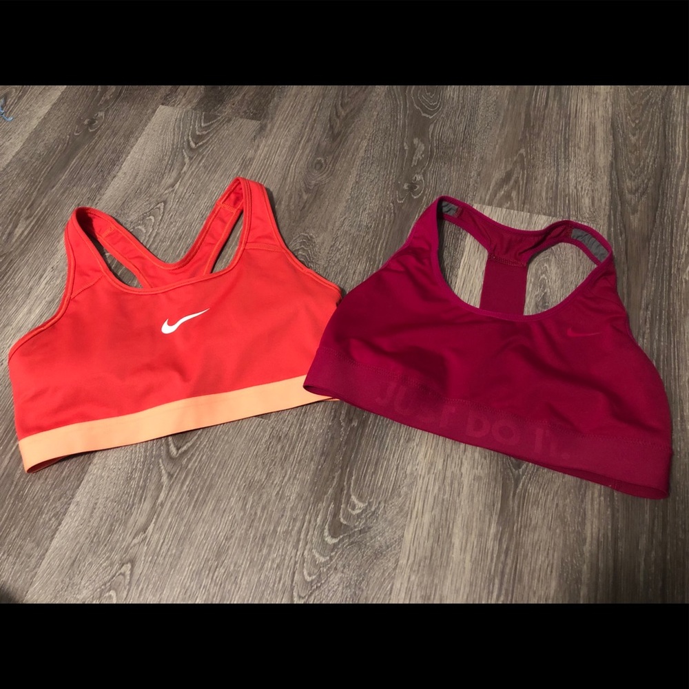 Two Medium Nike Sports Bras
